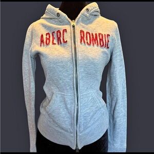 Y2k Vintage Abercrombie & Fitch grey split zipper Jacket